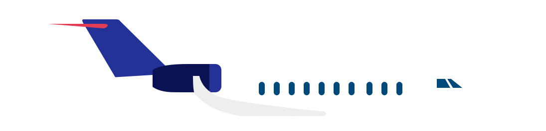 Ilustración de un avión de pasajeros